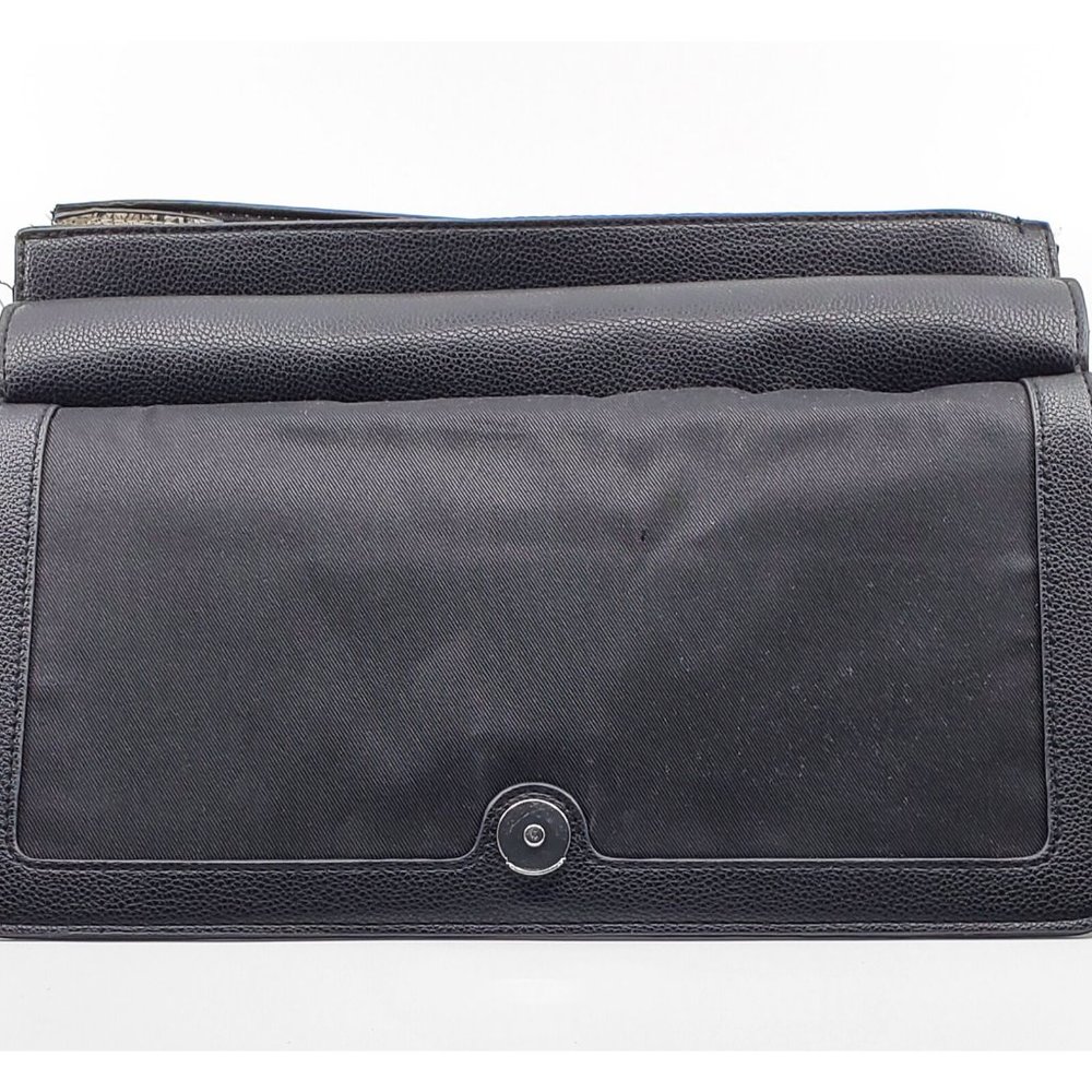 NWOT Alfani Black Circle Lock Flap Satchel – Originally $150, Now Just $70! - Picture 3 of 5
